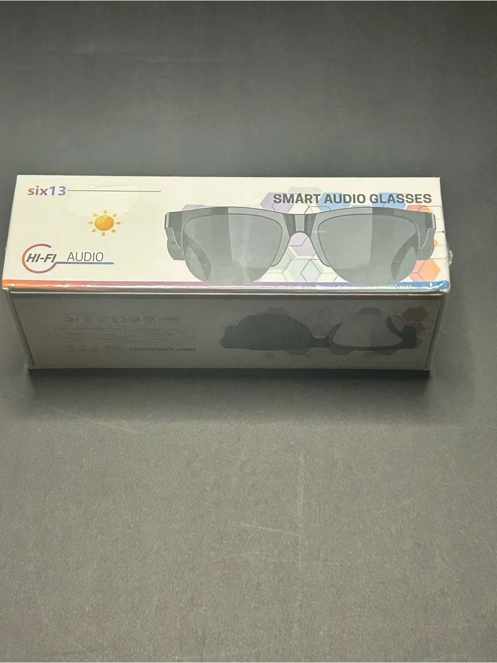 NIB six13 Smart Audio Glasses Bluetooth UV Color Changing Sunglasses